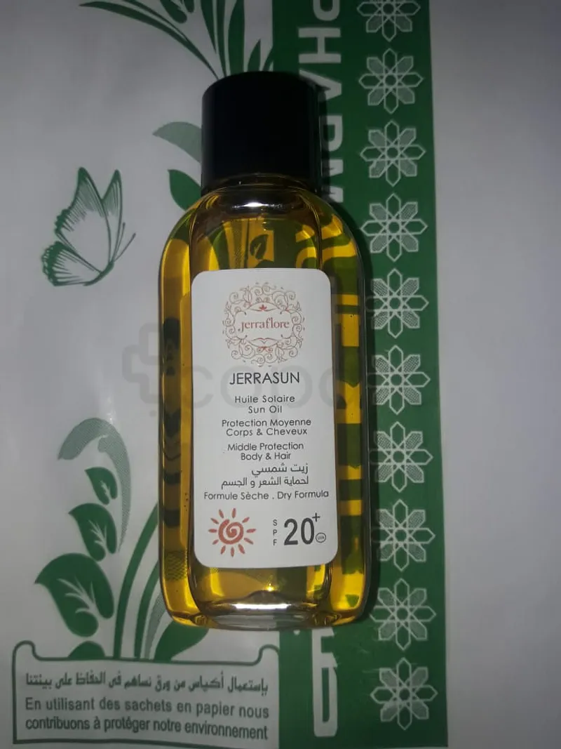 JERRAFLORE JERRASUN HUILE SOLAIRE SPF20+ 50ML