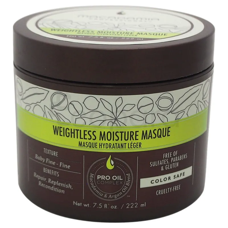 MACADAMIA PROFESSIONAL WEIGHTLESS MOISTURE MASQUE HYDRATANT LÉGER 222ML
