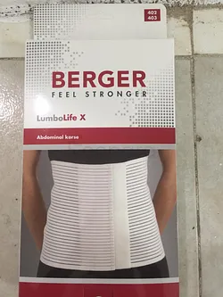 BERGER CEINTURE ABDOMINALE AVEC ATTELLE TAILLE XXXL REFERENCE BG402