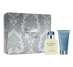 DOLCE ET GABBANA COFFRET LIGHT BLEU HOMME EAU TOILETTE 75ML + AFTER SHAVE 75ML