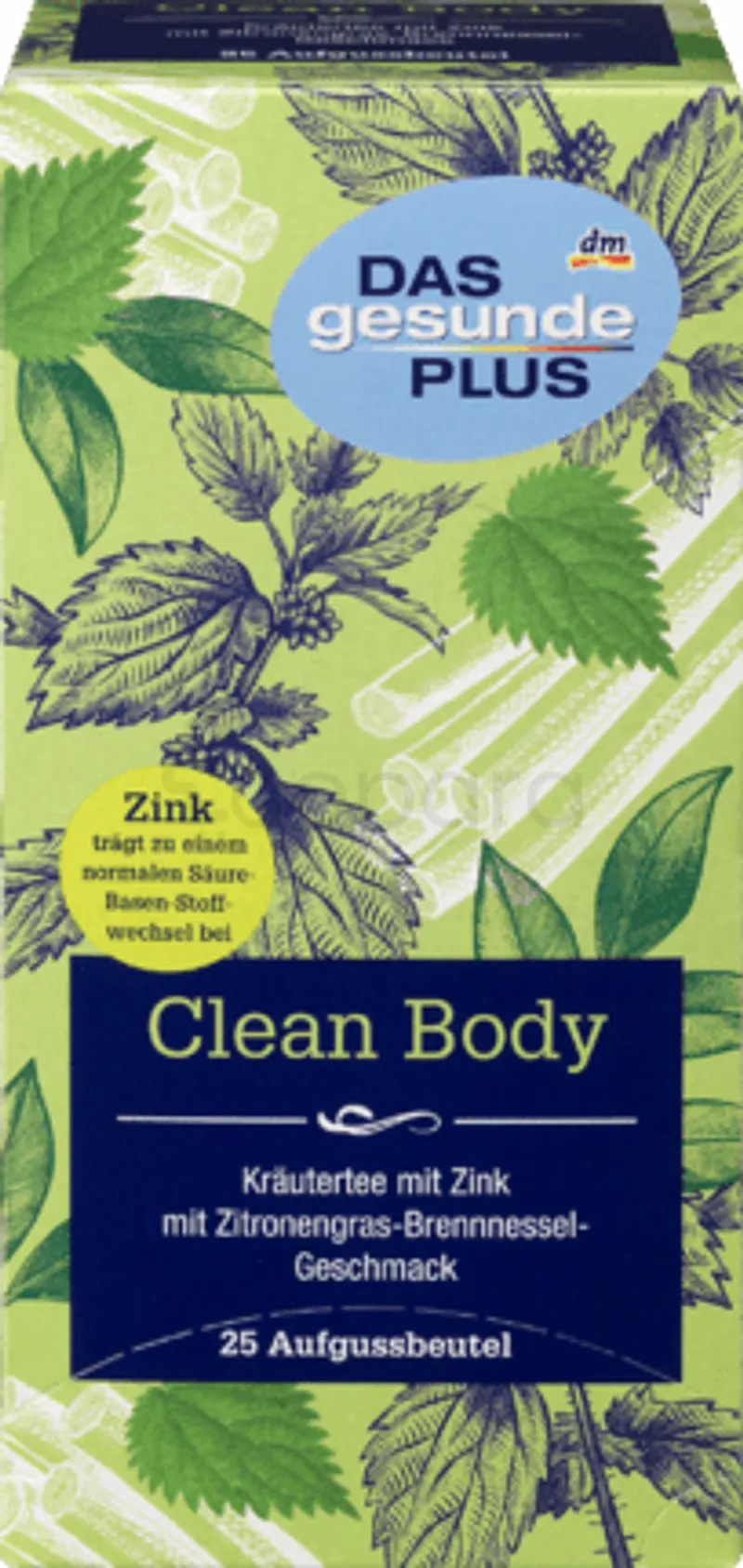 DAS GESUNDE PLUS CLEAN BODY BOITE DE 25 SACHETS