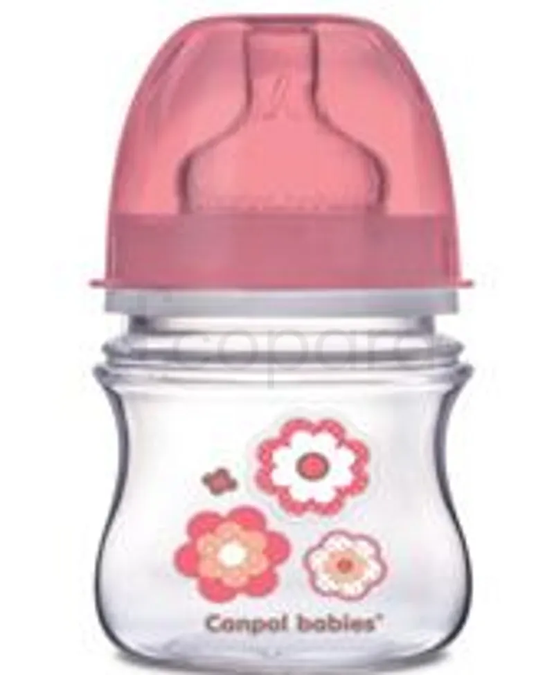 CANPOL BABIES BIBERON ANTI-COLIQUE EASYSTART ROSE 120ML REFERENCE 35/216