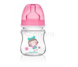 CANPOL BABIES BIBERON ANTI-COLIQUE EASYSTART ROSE 120ML REFERENCE 35/220