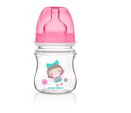 CANPOL BABIES BIBERON ANTI-COLIQUE EASYSTART ROSE 120ML REFERENCE 35/220