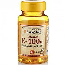 PURITAN'S PRIDE VITAMINE E-400IU WITH SELINIUM 50MG BOITE DE 100 CAPSULES