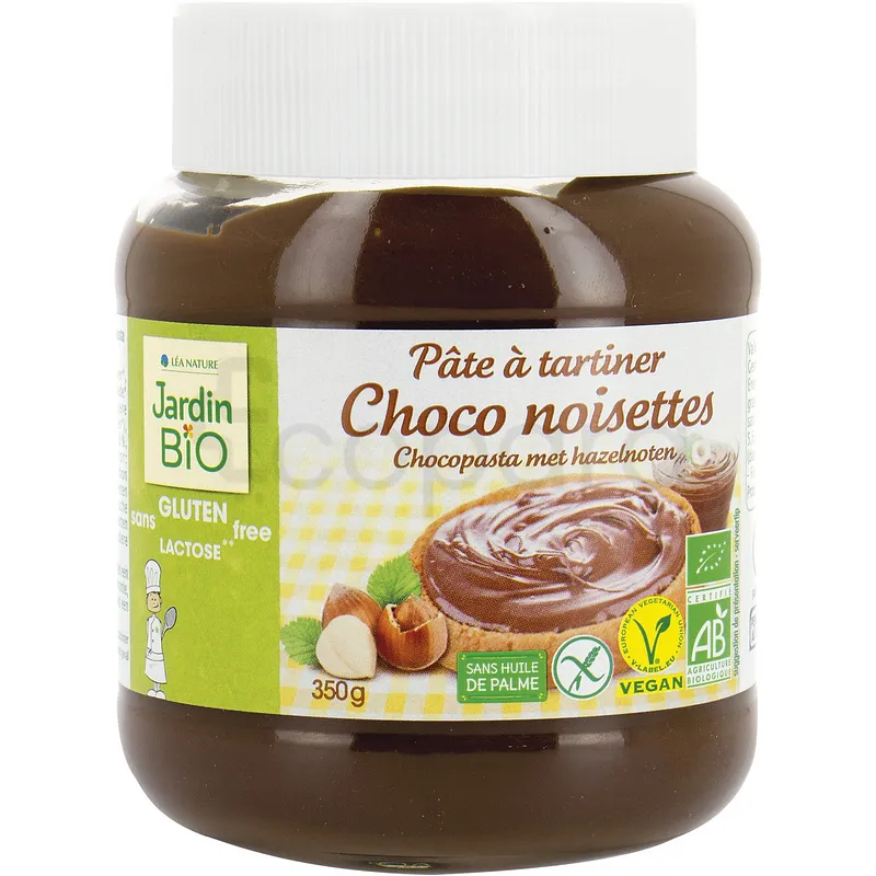LEA NATURE JARDIN BIO PATE A TARTINER CHOCO NOISETTES 350G