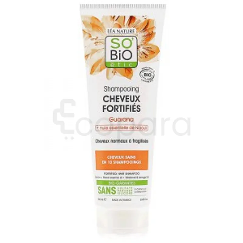 SO'BIO ETIC SHAMPOOING FORTIFIANT GUARANA ET HUILE ESSENTIELLE DE NIAOULI 250ML