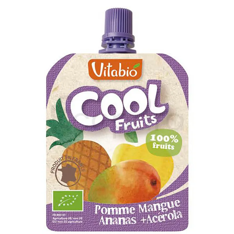 VITABIO COOL FRUITS POMME MANGUE ANANAS 90G