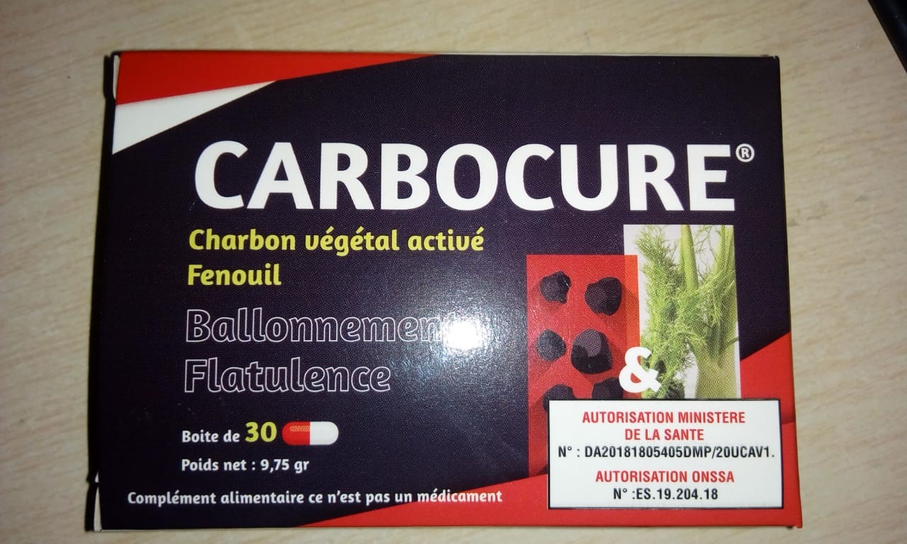 CARBOCURE CHARBON VEGETAL ACTIVE BOITE DE 30 GELULES
