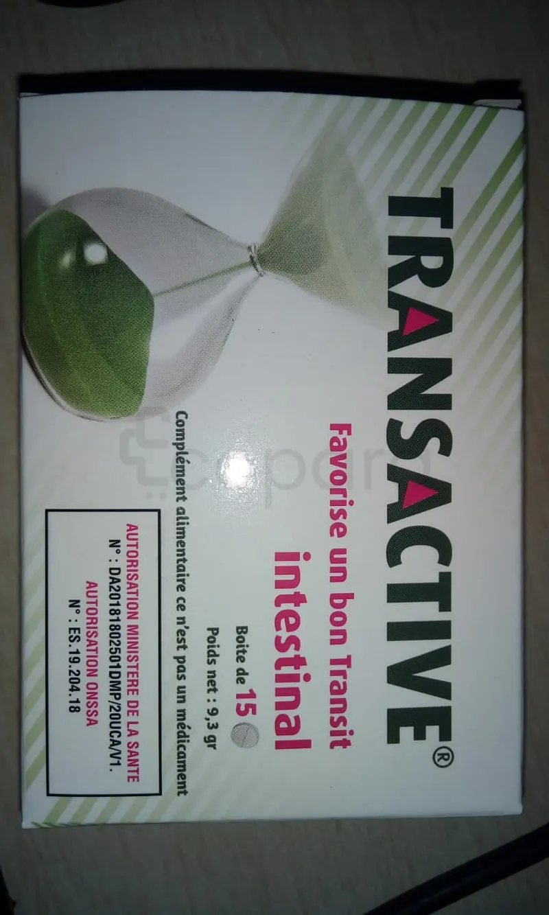 TRANSACTIVE FAVORISE UN BON TRANSIT INTESTINAL BOITE DE 15 COMPRIMES