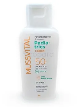 MUSSVITAL LAIT SOLAIRE SPF50+ PÉDIATRIQUE ADULTE 300ML