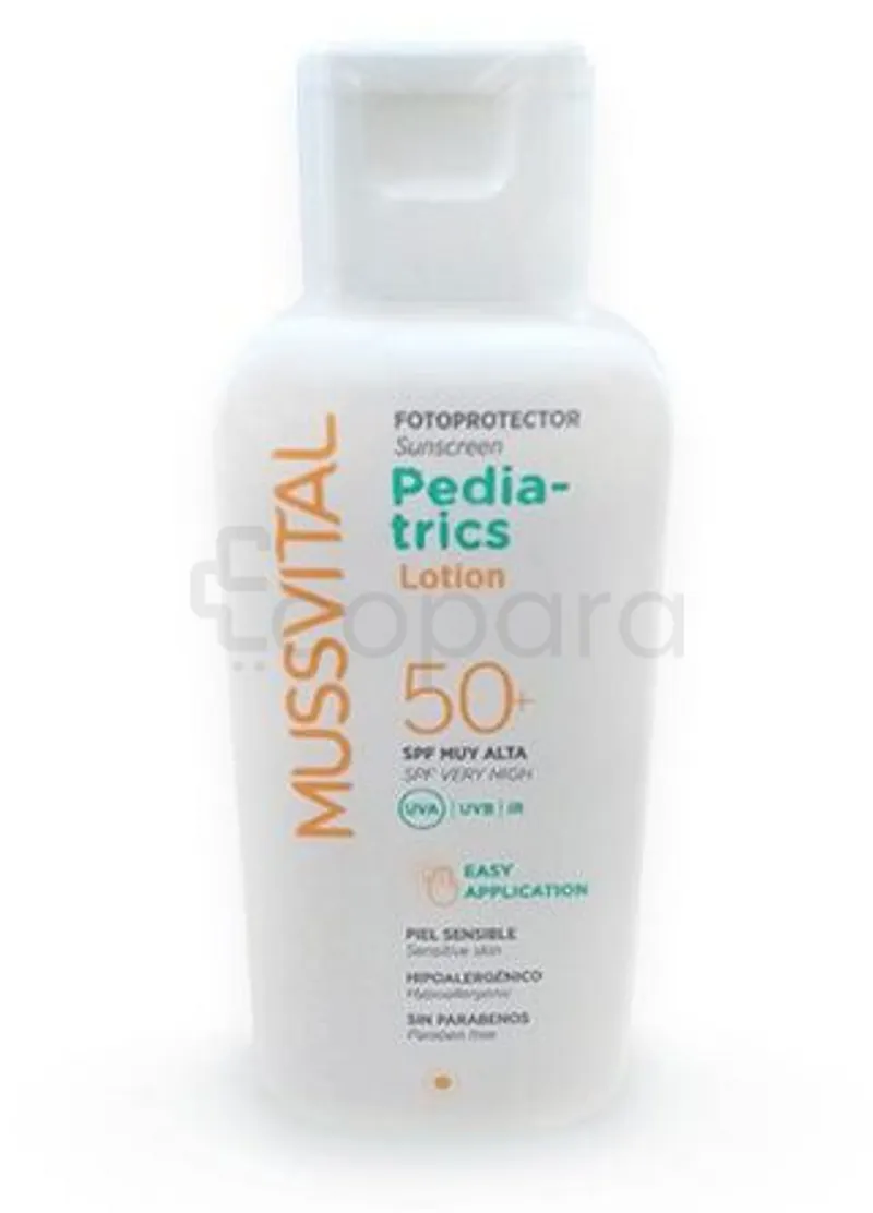 MUSSVITAL LAIT SOLAIRE SPF50+ PÉDIATRIQUE ADULTE 300ML
