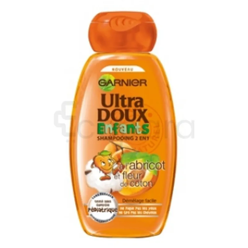 GARNIER ULTRA DOUX SHAMPOOING ENFANTS A L'ABRICOT ET FLEUR DE COTON 400ML