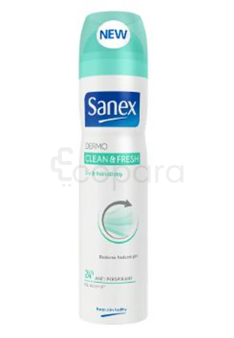 SANEX DEODORANT CLEAN & FRECH ANTI-PERSPIRANT 24H 250ML