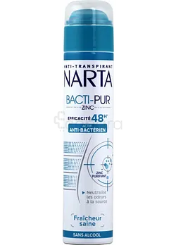 NARTA DEODORANT FEMME BACTI-PUR ZINC 48H 200ML