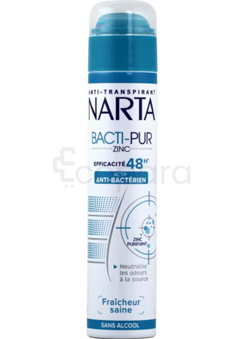 NARTA DEODORANT FEMME BACTI-PUR ZINC 48H 200ML