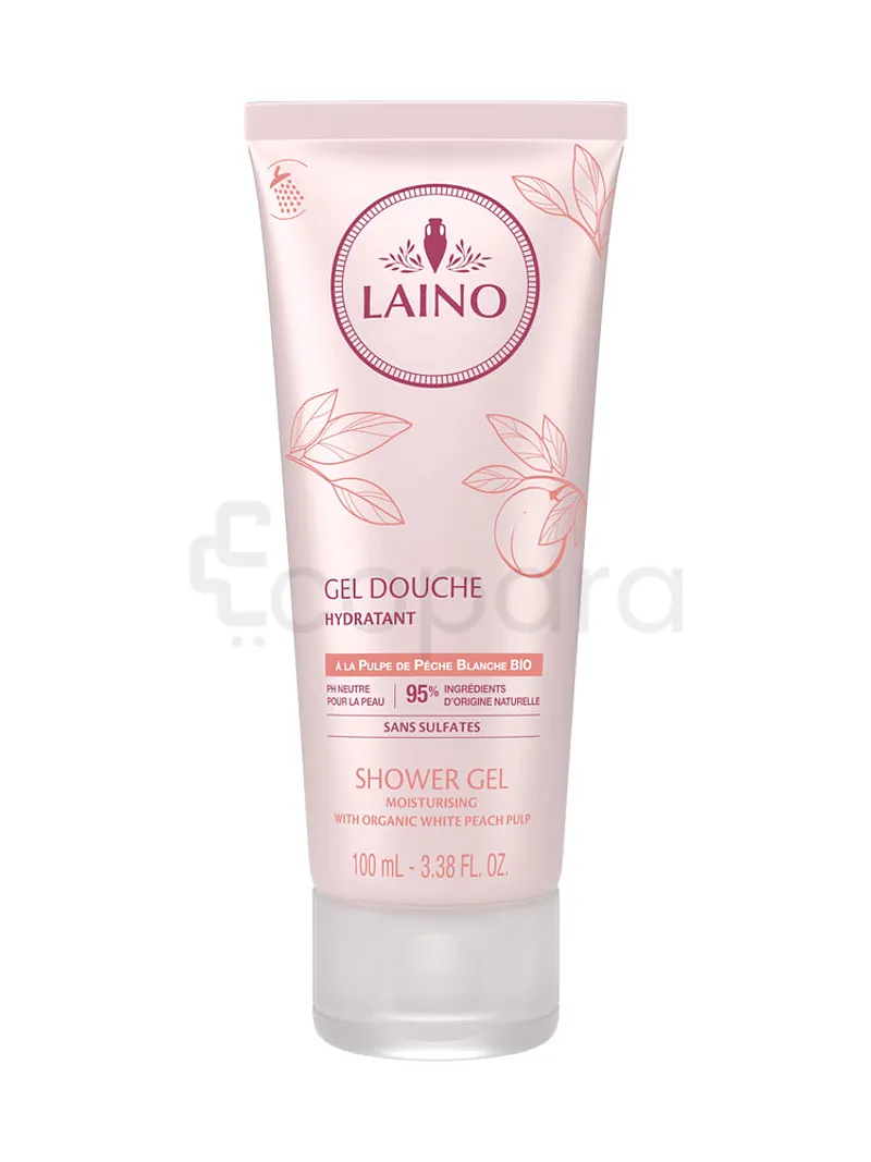 LAINO GEL DOUCHE A LA PULPE DE PECHE BLANCHE BIO 100ML