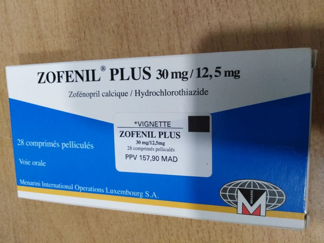 ZOFENIL PLUS 30MG/12.5MG BOITE DE 28 COMPRIMES PELLICULES