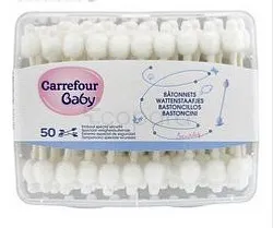 CARREFOUR BABY COTON TIGES BOITE DE 50