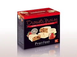 PROTISFAST CROUSTI FRAISE BOITE DE 7 BARRES