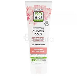 SO'BIO ETIC SHAMPOOING CHEVEUX DOUX LAIT D'AMANDE + PROTEINES DE RIZ 250ML