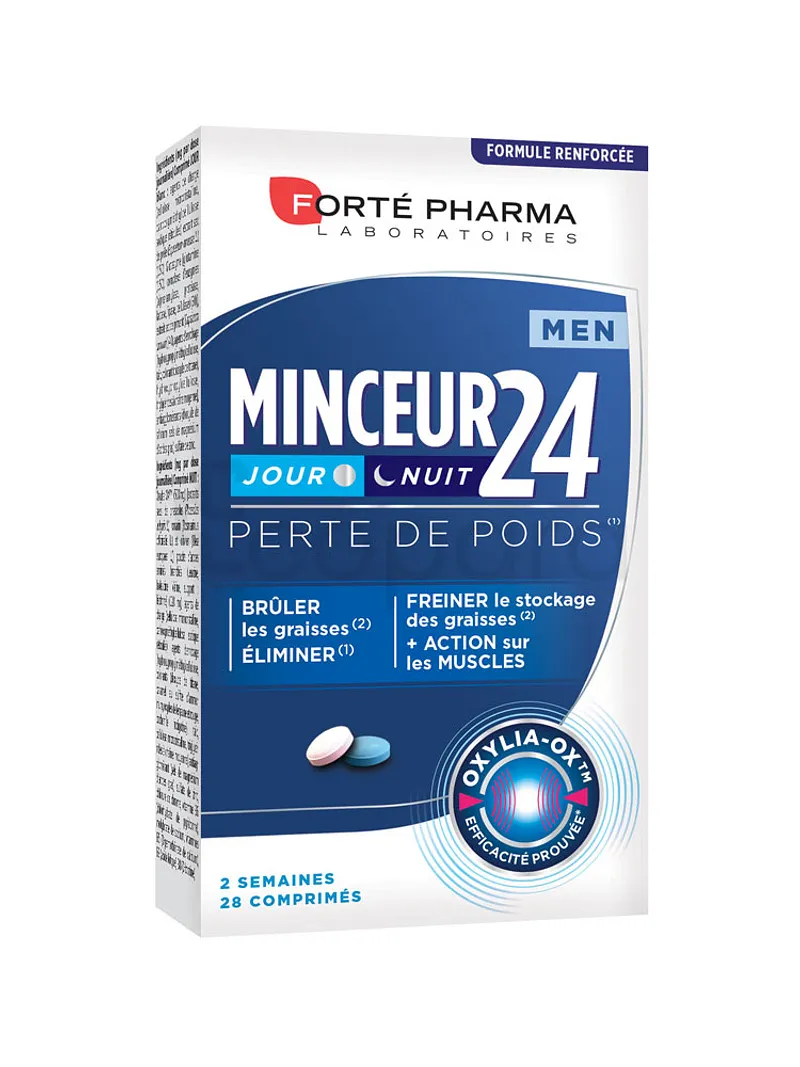 FORTE PHARMA MINCEUR HOMME 24 JOUR NUIT BOITE DE 28 COMPRIMES
