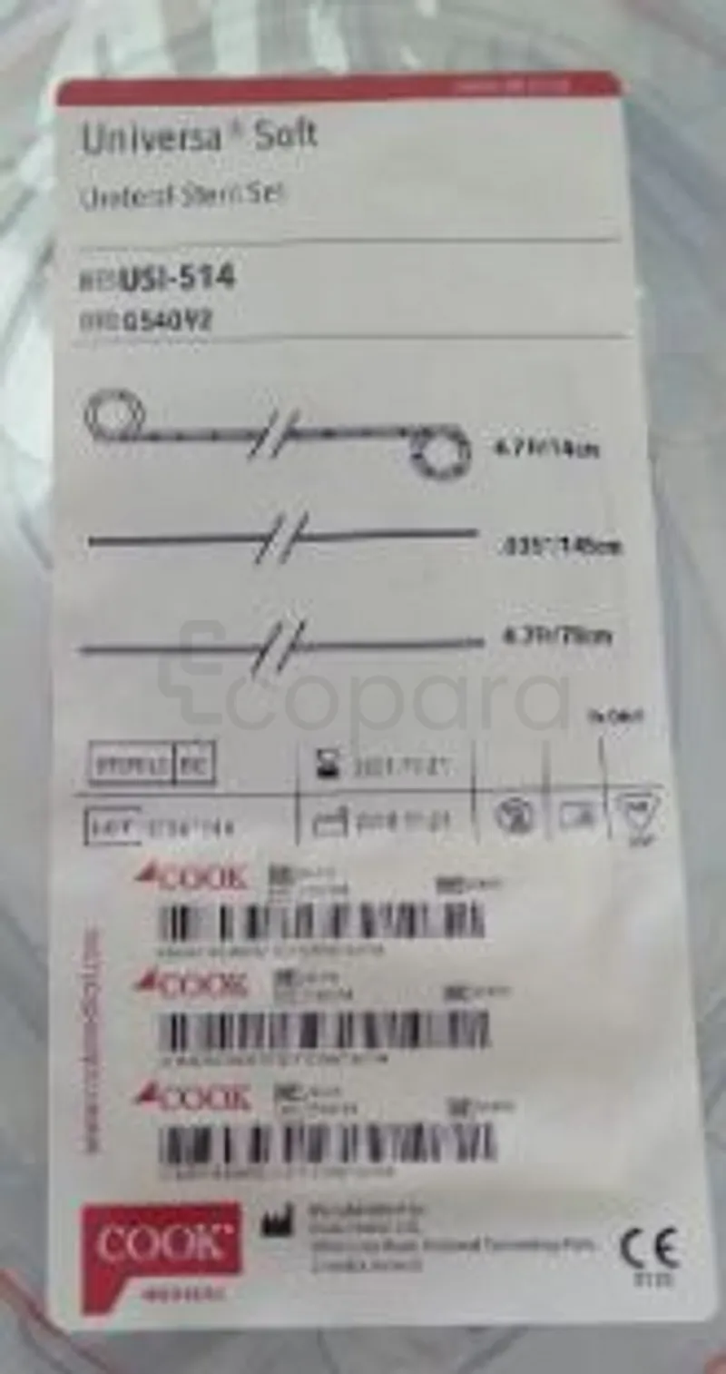 COOK UNIVERSA SOFT URETERAL STENT SENT 14CM SONDE DOUBLE USI-514 REFERENCE GS4092