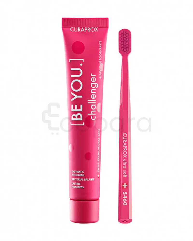 CURAPROX BE YOU CHALLENGER DENTIFRICE 90ML + BROSSE A DENTS
