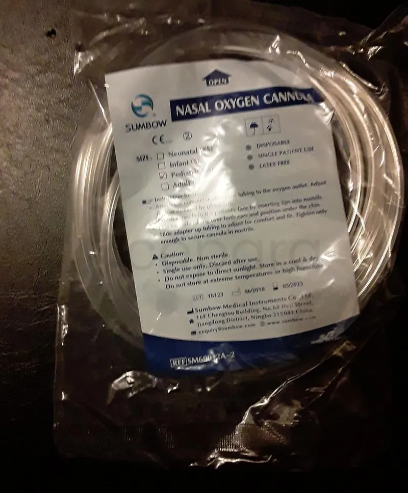 SUMBOW NASAL OXYGEN CANNUL LUNETTES A OXYGENE REFERENCE SM60012A-2