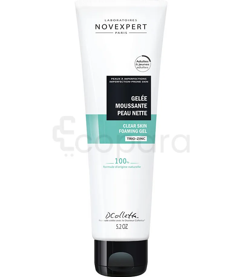 NOVEXPERT GELEE MOUSSANTE PEAU NETTE TRIO ZINC 150ML