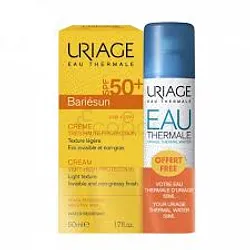 URIAGE BARIESUN CREME SPF50+ TRES HAUTE PROTECTION 50ML + EAU THERMALE 50ML OFFERT