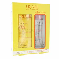 URIAGE BARIESUN CREME SPF50+ 50ML + EAU MICELLAIRE PEAU SENSIBLE 100ML OFFERT