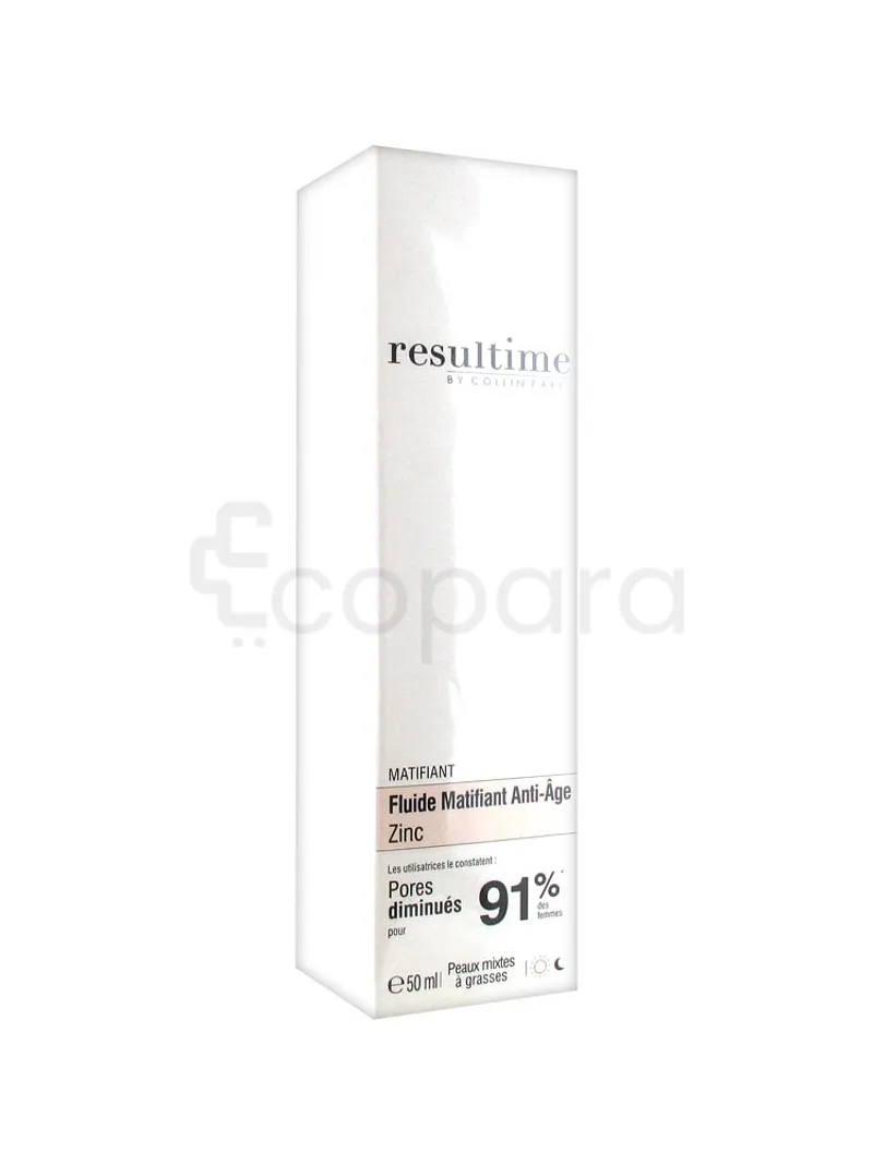 RESULTIME FLUIDE MATIFIANT ANTI-AGE ZINC 91% 50ML