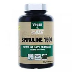 STC NUTRITION SPIRULINE 1500 100% FRANÇAISE BOITE DE 90 GELULLES