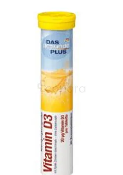 DAS GESUNDE PLUS VIAMIN D3 20G VITAMIN D3 PRO BOITE DE 20 COMPRIMES EFFERVESCENTS