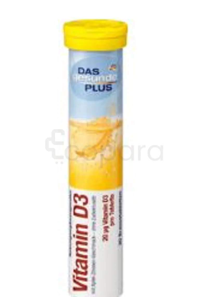 DAS GESUNDE PLUS VIAMIN D3 20G VITAMIN D3 PRO BOITE DE 20 COMPRIMES EFFERVESCENTS