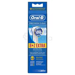 ORAL-B TETES BROSSE A DENTS ELECTRIQUE PERCISION CLEAN 8+2 EXTRA