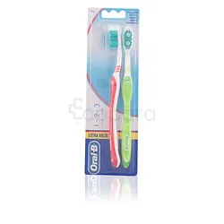 ORAL-B 1.2.3 BROSSES A DENTS MEDIUM CLASSIC CARE BOITE DE 2