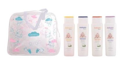 BABARIA BABY TROUSSE DE TOILETTE SHAMPOOING 250ML + LAIT HYDRATANTE 250ML + SAVON LIQUIDE 250ML + COLOGNE 250ML