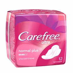 CAREFREE SERVIETTES ULTRA NORMAL BOITE DE 12