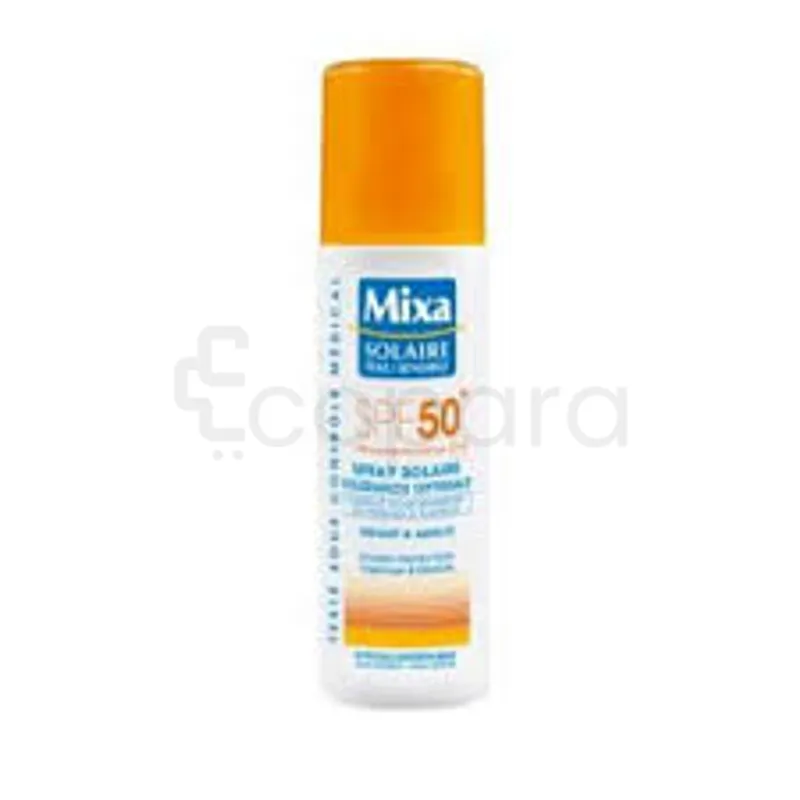 MIXA SOLAIRE PEAU SENSIBLE SPRAY ENFANT ET ADULTE DOUBLE PROTECTION SPF50+ 200ML
