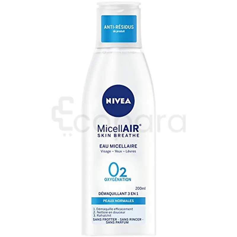 NIVEA EAU MICELLAIRE VISAGE YEUX LEVRES 200ML