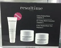 RESULTIME PACK CREME REDENSIFIANTE NUIT VITAMINE A 50ML + CREME REDENSIFIANTE VITAMINE A 50ML + CC CREME 50ML OFFERTE