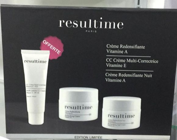 RESULTIME PACK CREME REDENSIFIANTE NUIT VITAMINE A 50ML + CREME REDENSIFIANTE VITAMINE A 50ML + CC CREME 50ML OFFERTE