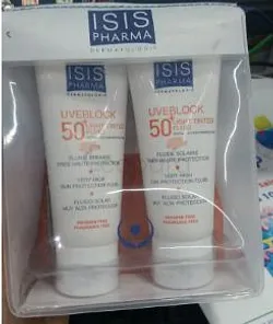 ISISPHARMA PACK UVEBLOCK 50+ LIGHT TINTED FLUID 40ML + UVEBLOCK 50+ LIGHT TINTED FLUID 40ML OFFERT