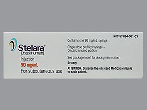 STELARA 90MG/ML 1ML BOITE DE 1 FLACON SOLUTION POUR PERFUSION