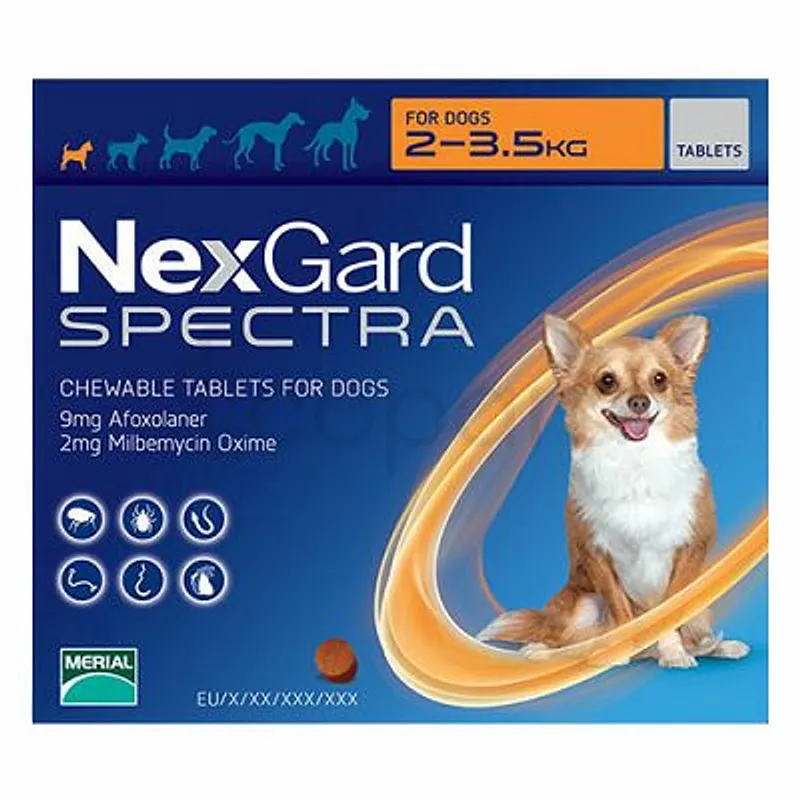 NEXGARD SPECTRA 2KG-3.5KG BOITE DE 3