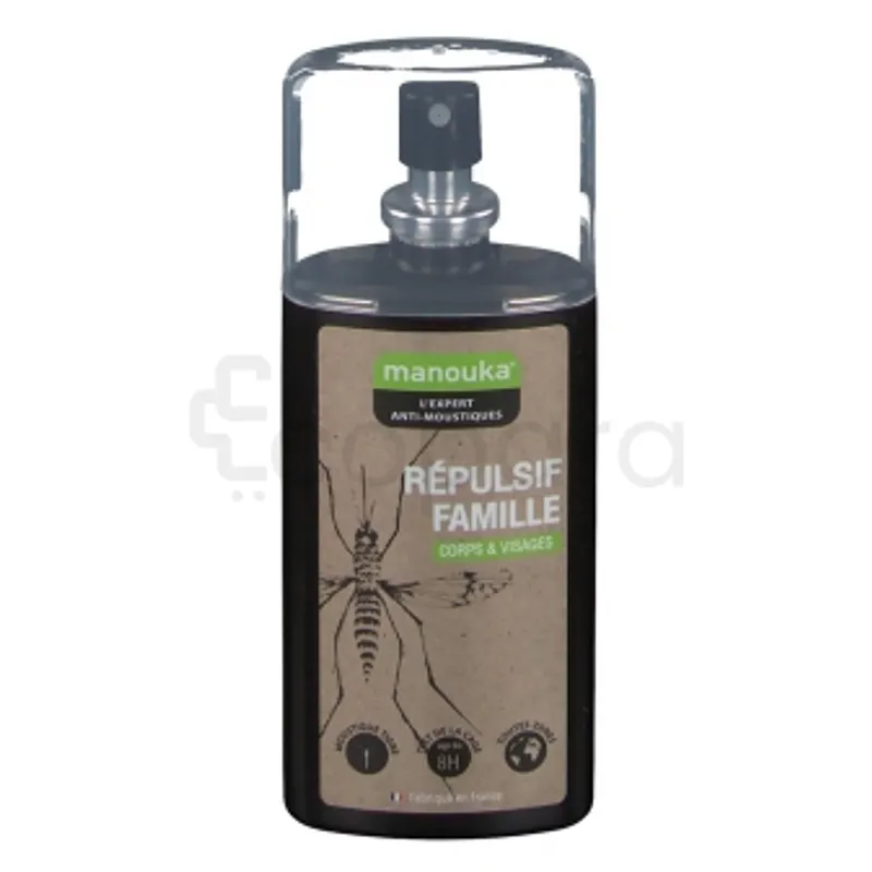 MANOUKA LOTION REPULSIVE FAMILLE CORPS ET VISAGE PEAUX SENSIBLES 75ML