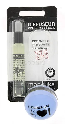MANOUKA BOULE DIFFUSEUR ANTI-MOUSTIQUES 30 JOURS RECHARGEABLE