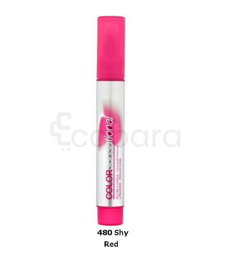 MAYBELLINE COLOR SENSATIONAL FEUTRE A LEVRES SHY RED NUMERO 480